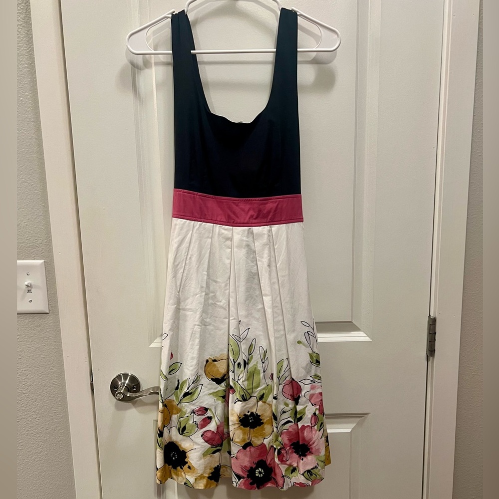 Maurices - Black Dress with Pink and Floral Accents